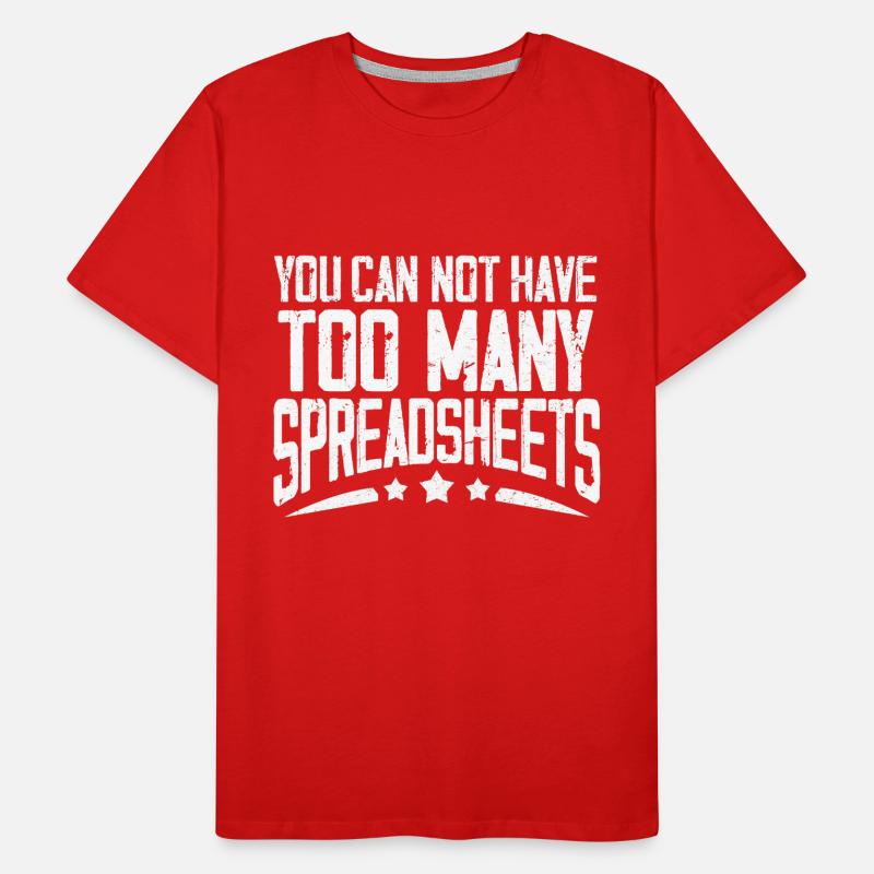 Spreadsheet Legend Tabelle Buchhalter Controller Männer Premium Bio T-Shirt