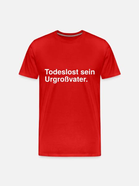 Todeslost - Männer Premium Bio T-Shirt - Rot