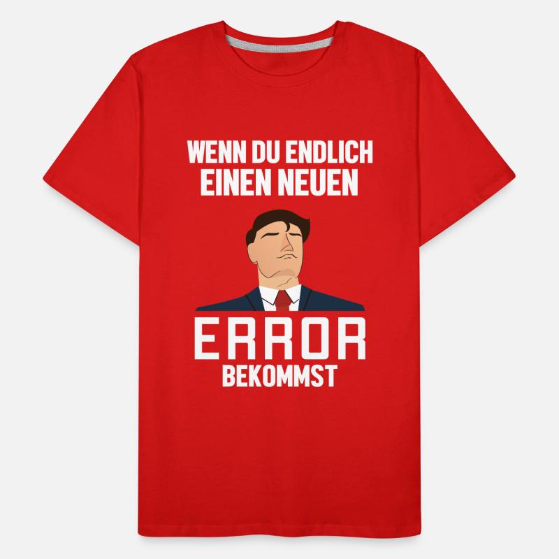 Neuen Error Bekommen Developer Coder Programmierer Männer Premium Bio T-Shirt