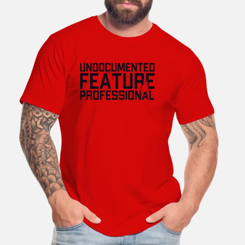 Undocumented Feature Professional Coder Software Men's Premium Organic T-Shirt