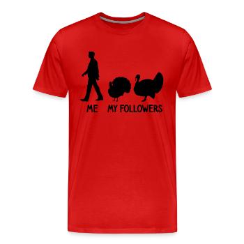 Je veux dire followers Turquie éleveur agriculteur agriculteur - T-shirt bio Premium Homme - rouge - Devant - Damien (186cm)