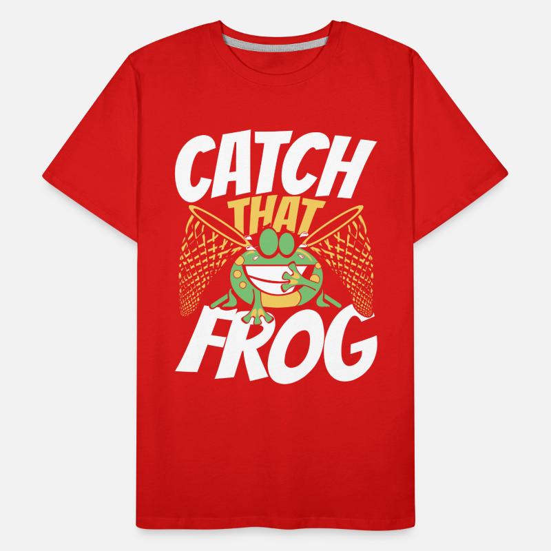 Catch That Frog Tree Frog Toad Tadpole Men's Premium Organic T-Shirt