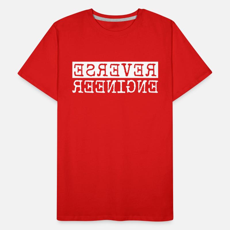 Reverse Engineer Software Engineer Developer Men's Premium Organic T-Shirt