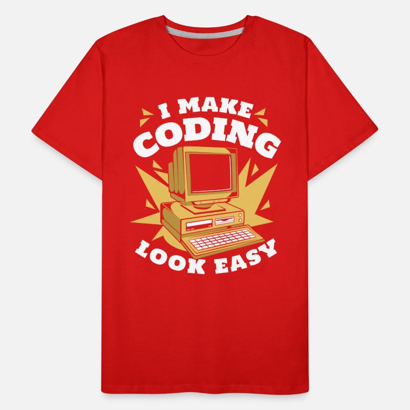 Je rends le codage facile Developer Coder T-shirt bio Premium Homme