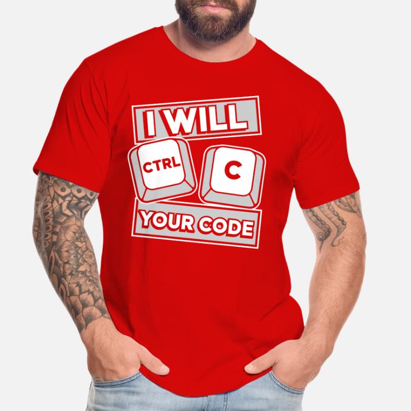 I Will Ctrl C Your Code Developer Coder Männer Premium Bio T-Shirt