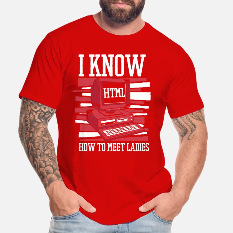 Je sais chaud pour rencontrer des dames Developer Coder T-shirt bio Premium Homme
