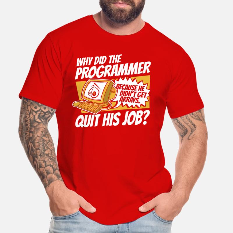 Pourquoi Programmer a-t-il quitté Job Developer Coder T-shirt bio Premium Homme