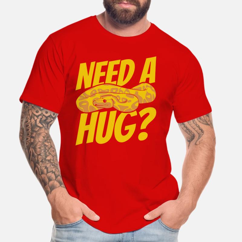 Need A Hug Python Snake Python Breeder Banana Men's Premium Organic T-Shirt
