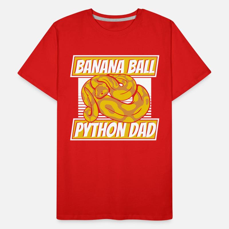 Banana Ball Python Dad Python Schlange Banana Männer Premium Bio T-Shirt