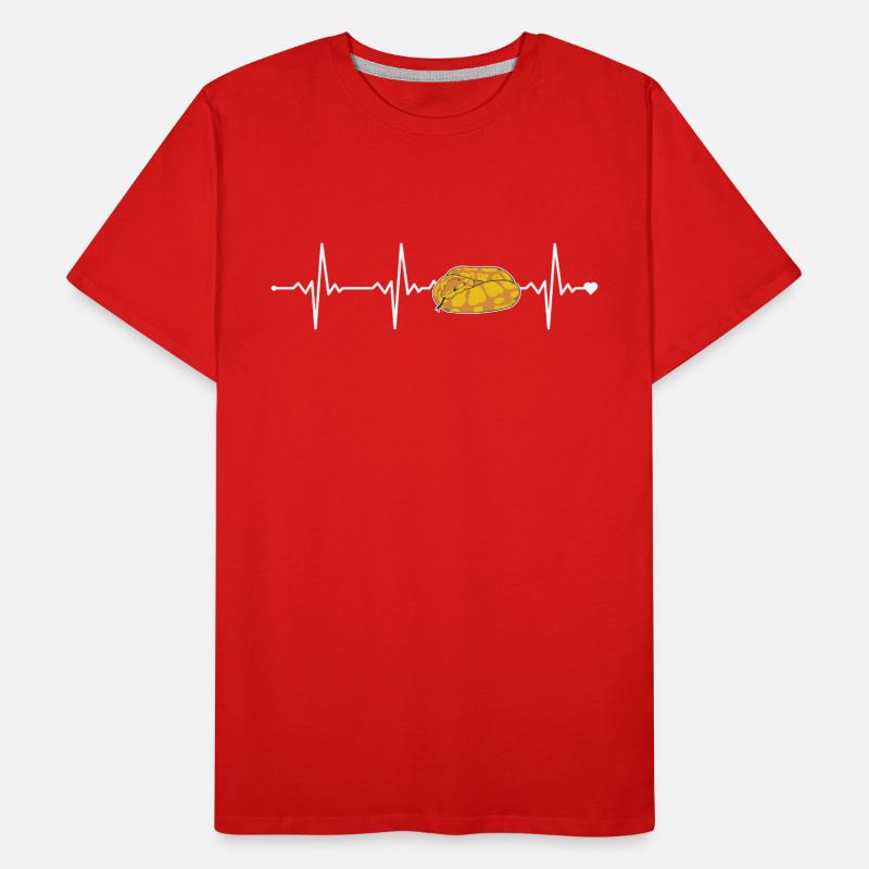 Boule de banane Python Heartbeat Snake Boule de banane T-shirt bio Premium Homme