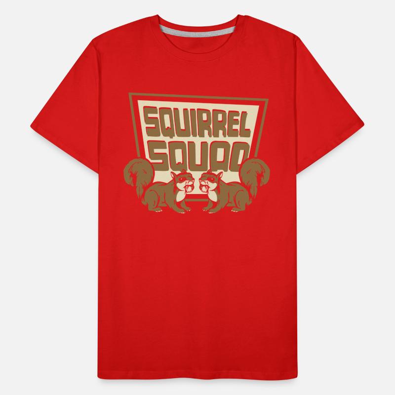Squirrel Squad Squirrel Fuchshörnchen Eichhörnchen Männer Premium Bio T-Shirt
