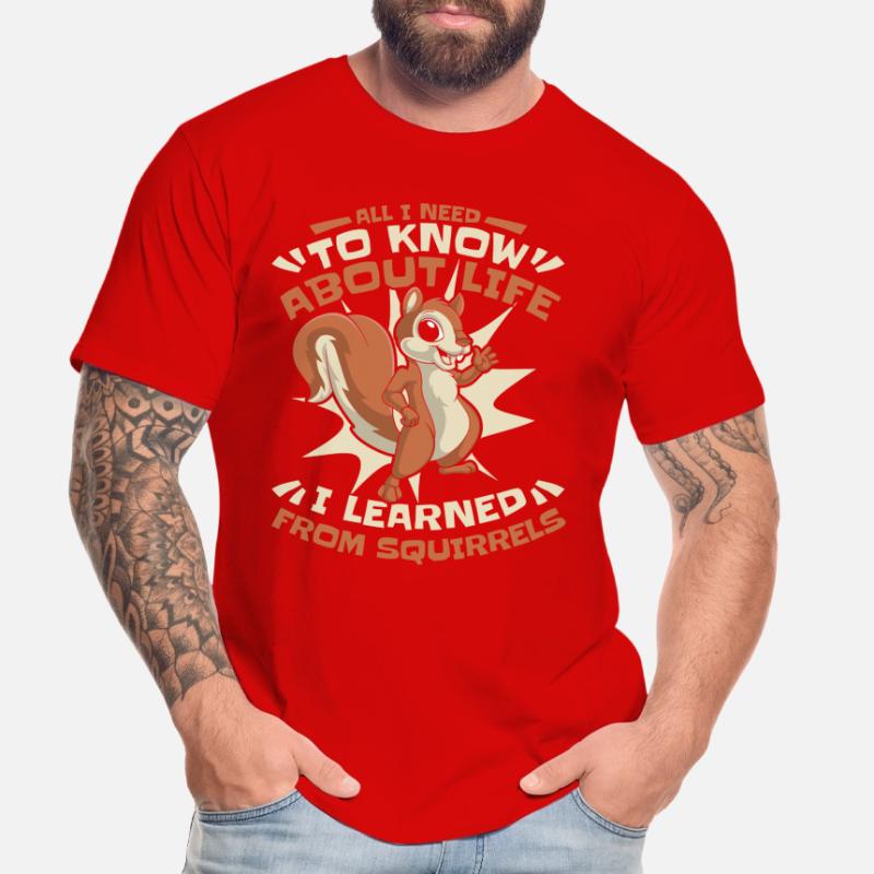 I learned from Squirrels Squirrel Fox Squirrel Men's Premium Organic T-Shirt