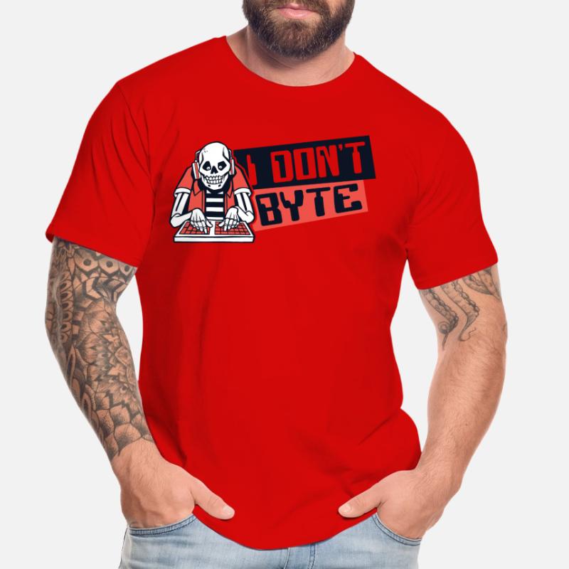 I Don't Byte Software Engineer Developer Coder Men's Premium Organic T-Shirt