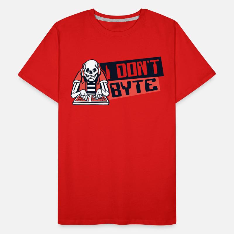 I Don't Byte Software Engineer Developer Coder Men's Premium Organic T-Shirt