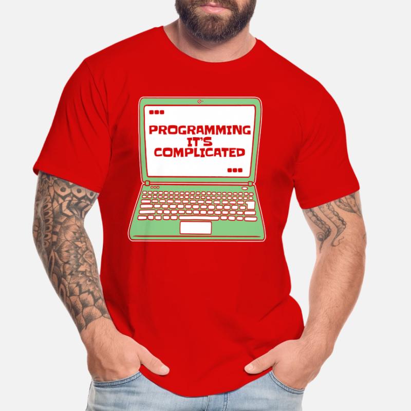 Programming It's Complicated Developer Coder Men's Premium Organic T-Shirt