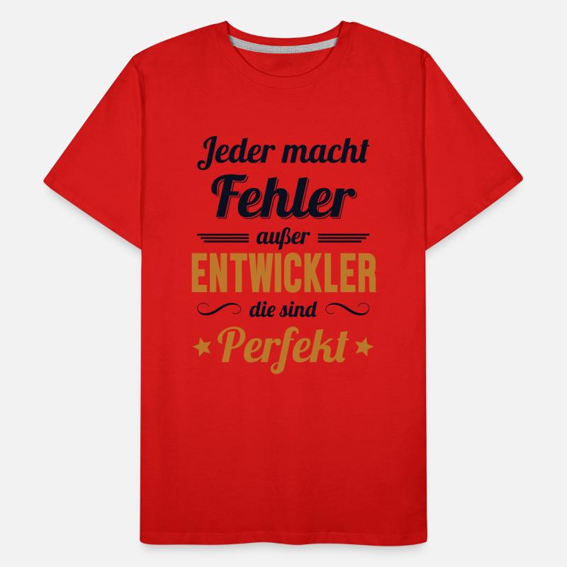 Entwickler Sind Perfekt Developer Coder Männer Premium Bio T-Shirt