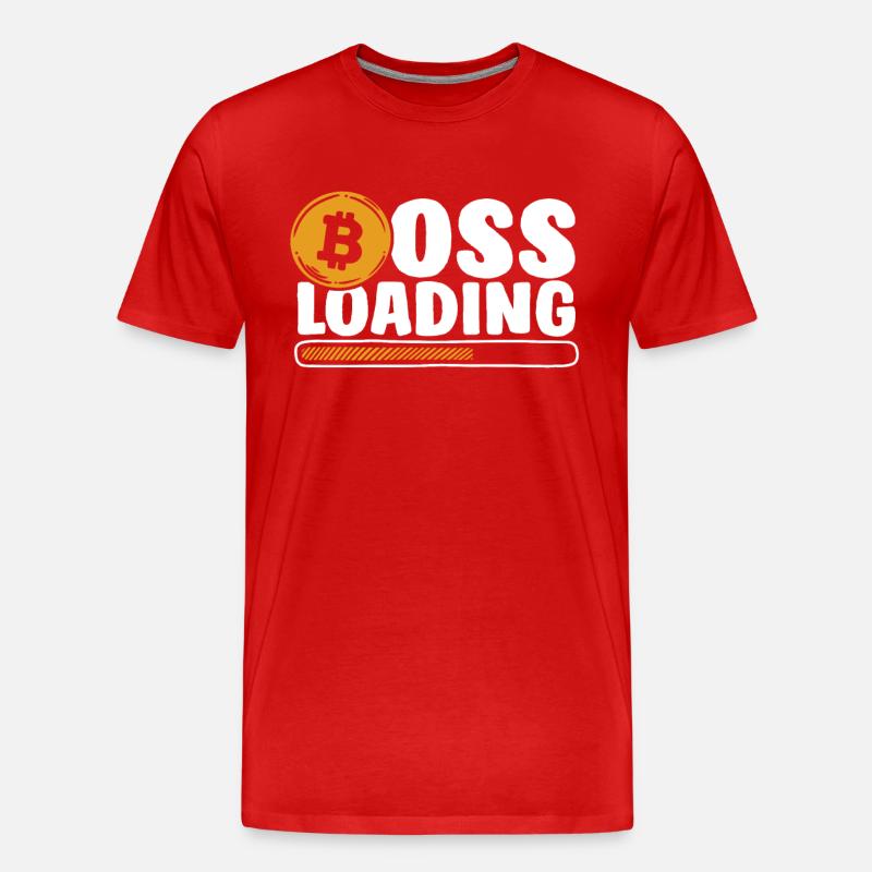 Loading Crypto Cryptocurrency Blockchain - Men's Premium Organic T-Shirt - red