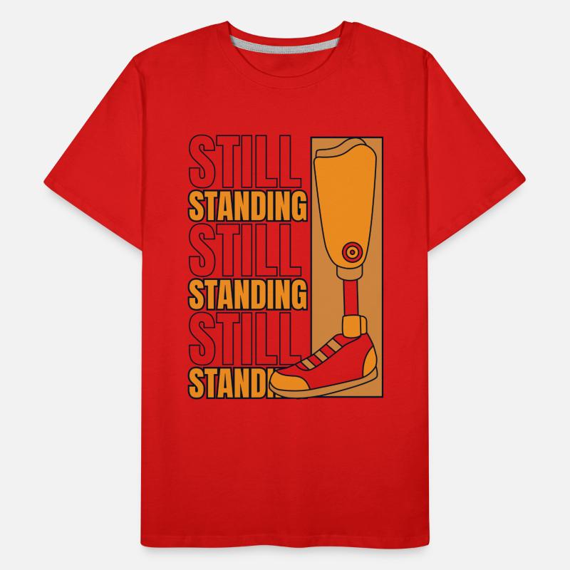 Still Standing Artificial Legs User Leg Prosthesis Men's Premium Organic T-Shirt