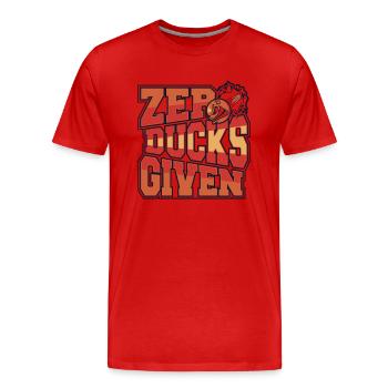 Zero Ducks Given Game Prisonball Teamplayer - Männer Premium Bio T-Shirt - Rot - Vorne - Damien (186cm)