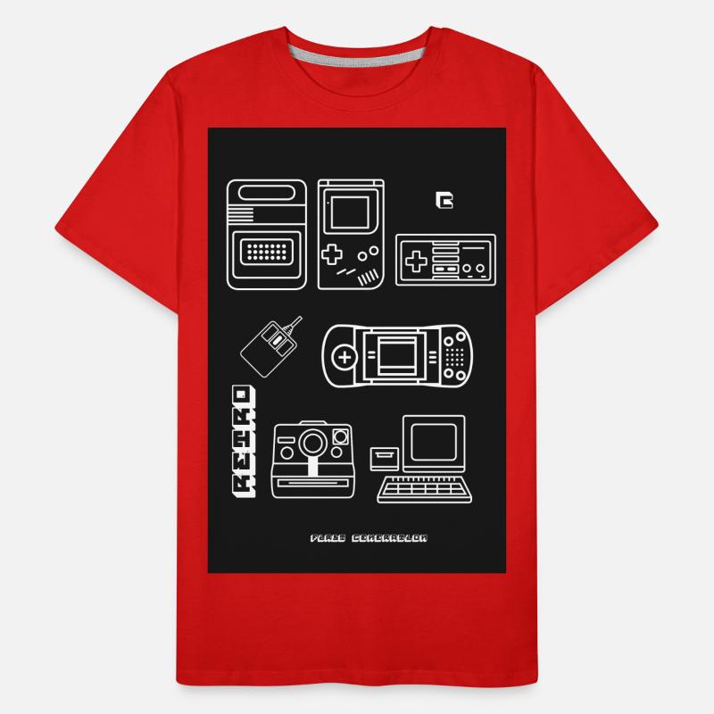 poster retro games konsole nerd 8bit pc spiele LOL Männer Premium Bio T-Shirt