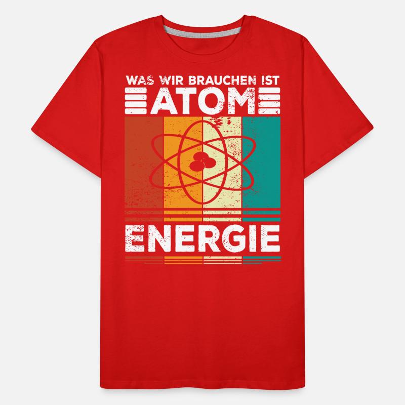 Atomenergie Kernenergie Kernkraft Atomkraftwerke Männer Premium Bio T-Shirt