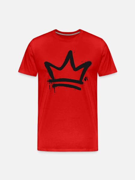 Spray Crown - Men's Premium Organic T-Shirt - red