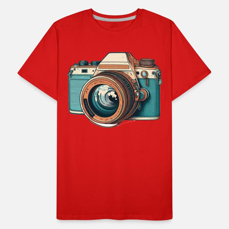 Caméra rétro T-shirt bio Premium Homme