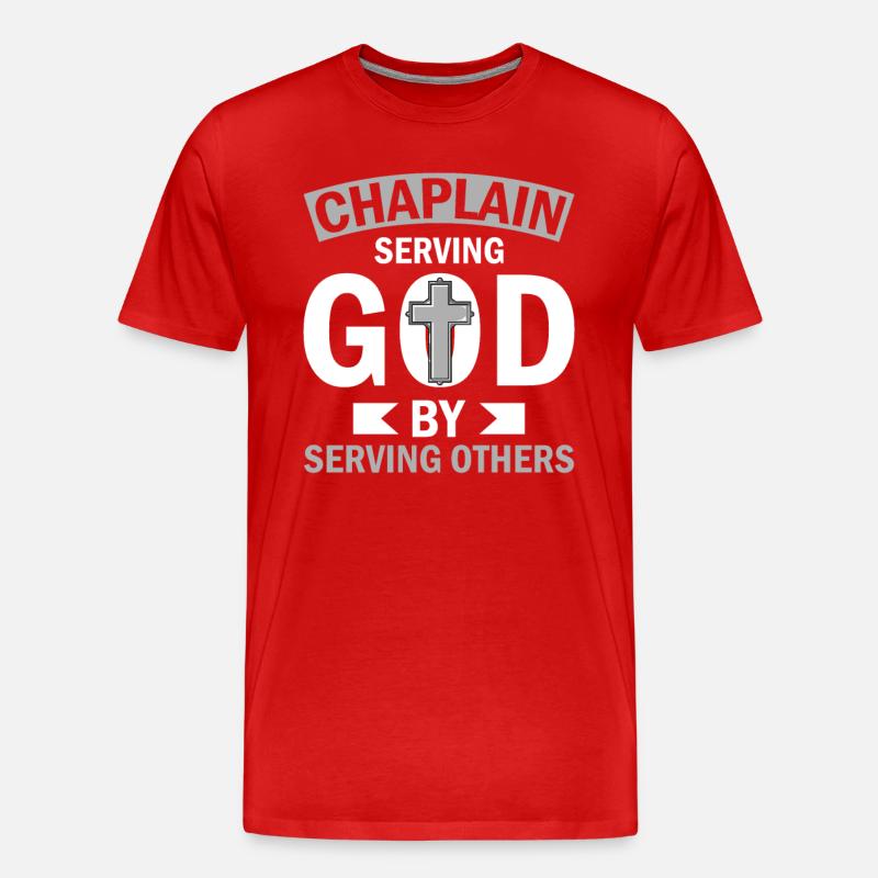 Kaplan Pfarrer - Männer Premium Bio T-Shirt - Rot