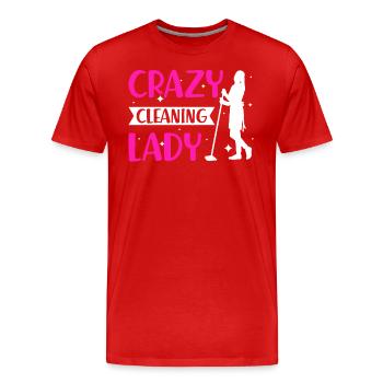 Week of Appreciation for Housekeeping - Men's Premium Organic T-Shirt - red - Front - Damien (186cm)
