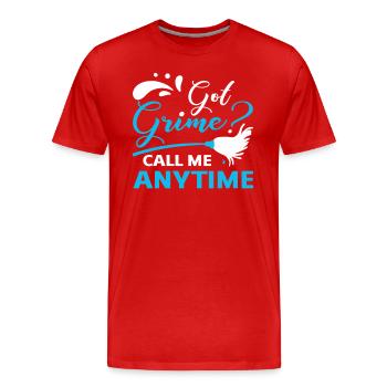 Week of Appreciation for Housekeeping - Men's Premium Organic T-Shirt - red - Front - Damien (186cm)