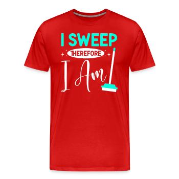 Week of Appreciation for Housekeeping - Men's Premium Organic T-Shirt - red - Front - Damien (186cm)