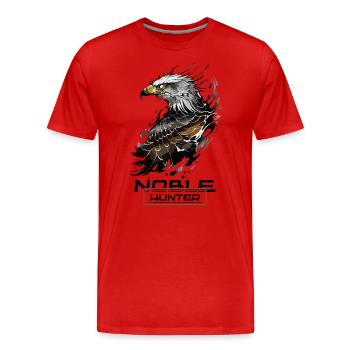 Noble Hunter: Majestic Eagle - Men's Premium Organic T-Shirt - red - Front - Damien (186cm)