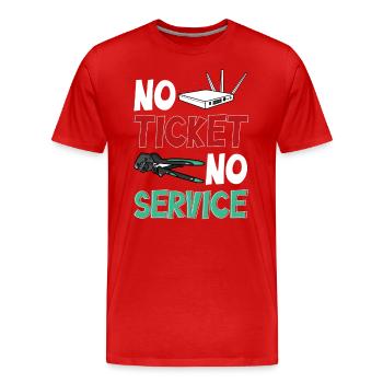 Network Administrator System Administrator Network - Men's Premium Organic T-Shirt - red - Front - Damien (186cm)