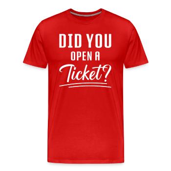 Netzwerkadministrator Systemadministrator Netzwerk - Männer Premium Bio T-Shirt - Rot - Vorne - Damien (186cm)