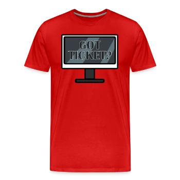 Network Administrator System Administrator Network - Men's Premium Organic T-Shirt - red - Front - Damien (186cm)