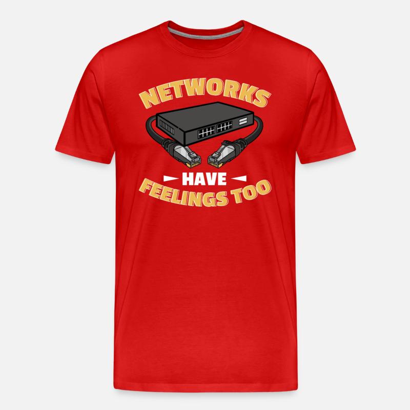 Netzwerkadministrator Systemadministrator Netzwerk - Männer Premium Bio T-Shirt - Rot