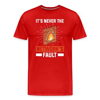 Netzwerkadministrator Systemadministrator Netzwerk - Männer Premium Bio T-Shirt - Rot - Vorne - Damien (186cm)