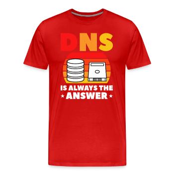 Netzwerkadministrator Systemadministrator Netzwerk - Männer Premium Bio T-Shirt - Rot - Vorne - Damien (186cm)