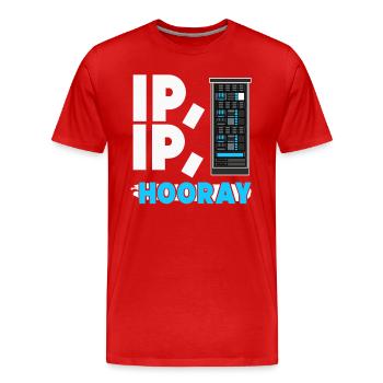 Netzwerkadministrator Systemadministrator Netzwerk - Männer Premium Bio T-Shirt - Rot - Vorne - Damien (186cm)