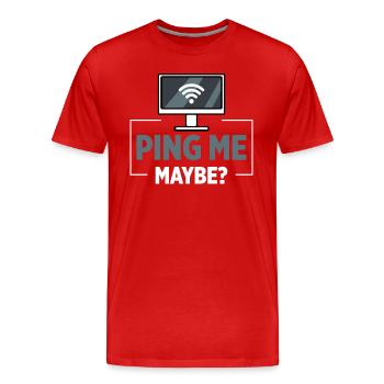 Netzwerkadministrator Systemadministrator Netzwerk - Männer Premium Bio T-Shirt - Rot - Vorne - Damien (186cm)