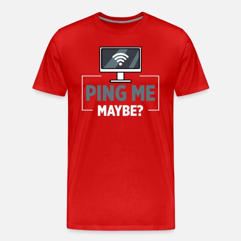 Netzwerkadministrator Systemadministrator Netzwerk - Männer Premium Bio T-Shirt - Rot