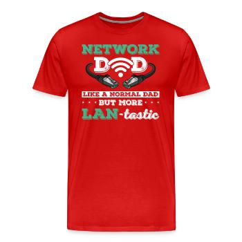 Network Administrator System Administrator Network - Men's Premium Organic T-Shirt - red - Front - Damien (186cm)