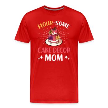 Cake Artist Cake Decorator Decorator B - Men's Premium Organic T-Shirt - red - Front - Damien (186cm)