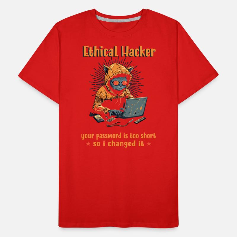 Ethical Cyber Security Ethical Hacking Analyst Männer Premium Bio T-Shirt