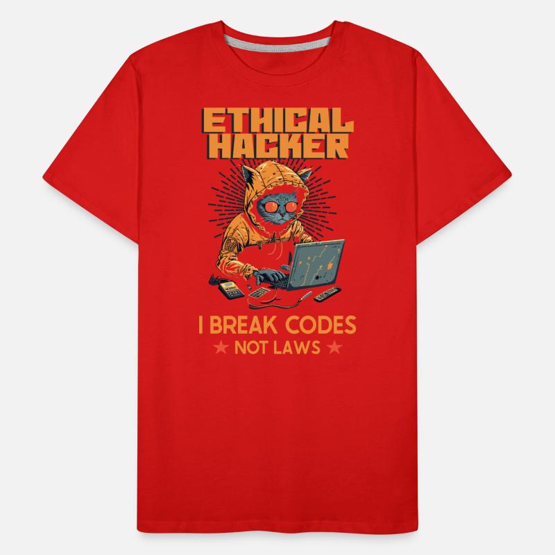 Ethical Hacking Analyst Ethical Cyber Security Men's Premium Organic T-Shirt