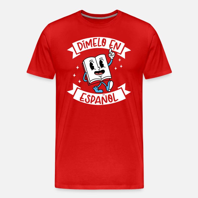 Spanischlehrerin Maestra Bilinguale Lehrerin - Männer Premium Bio T-Shirt - Rot