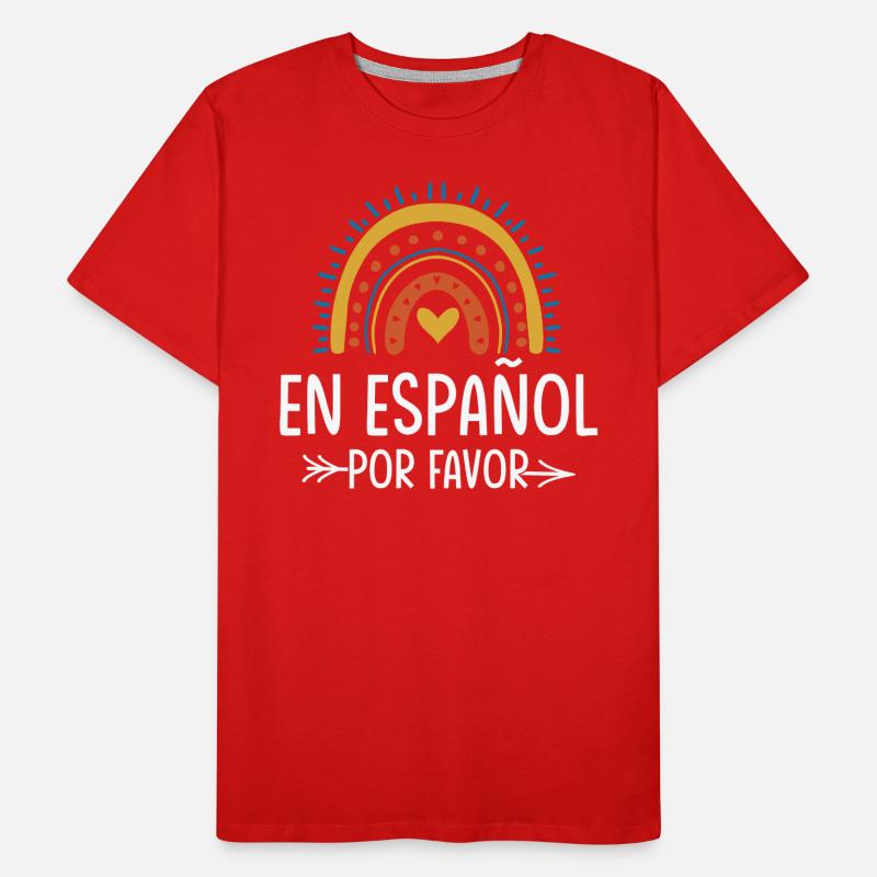Professeur d’espagnol Maestra Professeur bilingue T-shirt bio Premium Homme