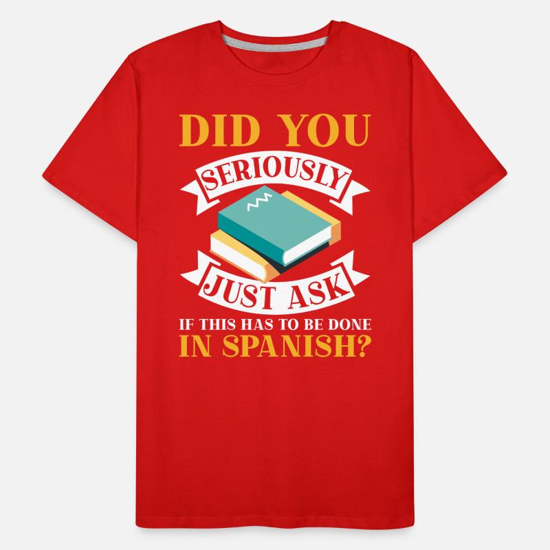 Spanischlehrerin Maestra Bilinguale Lehrerin Männer Premium Bio T-Shirt