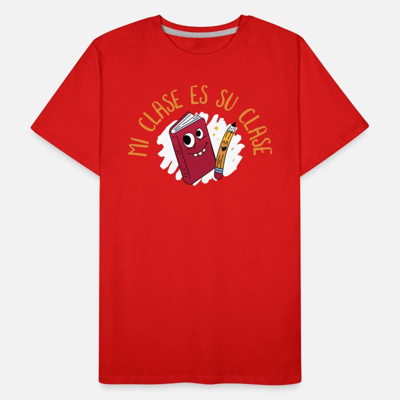 Professeur d’espagnol Maestra Professeur bilingue T-shirt bio Premium Homme