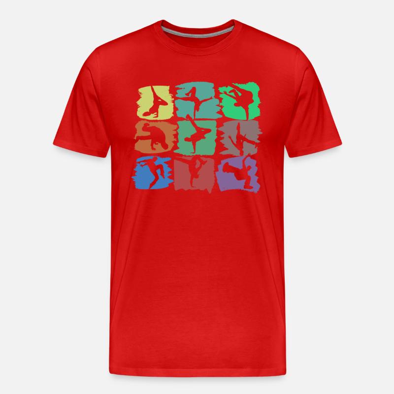 Breakdance und Breakdancer - B-Boying Geschenk - Männer Premium Bio T-Shirt - Rot